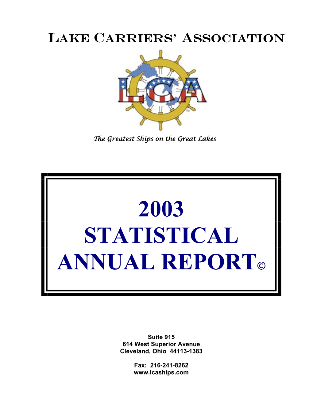 2003 Statistical Annual Report©