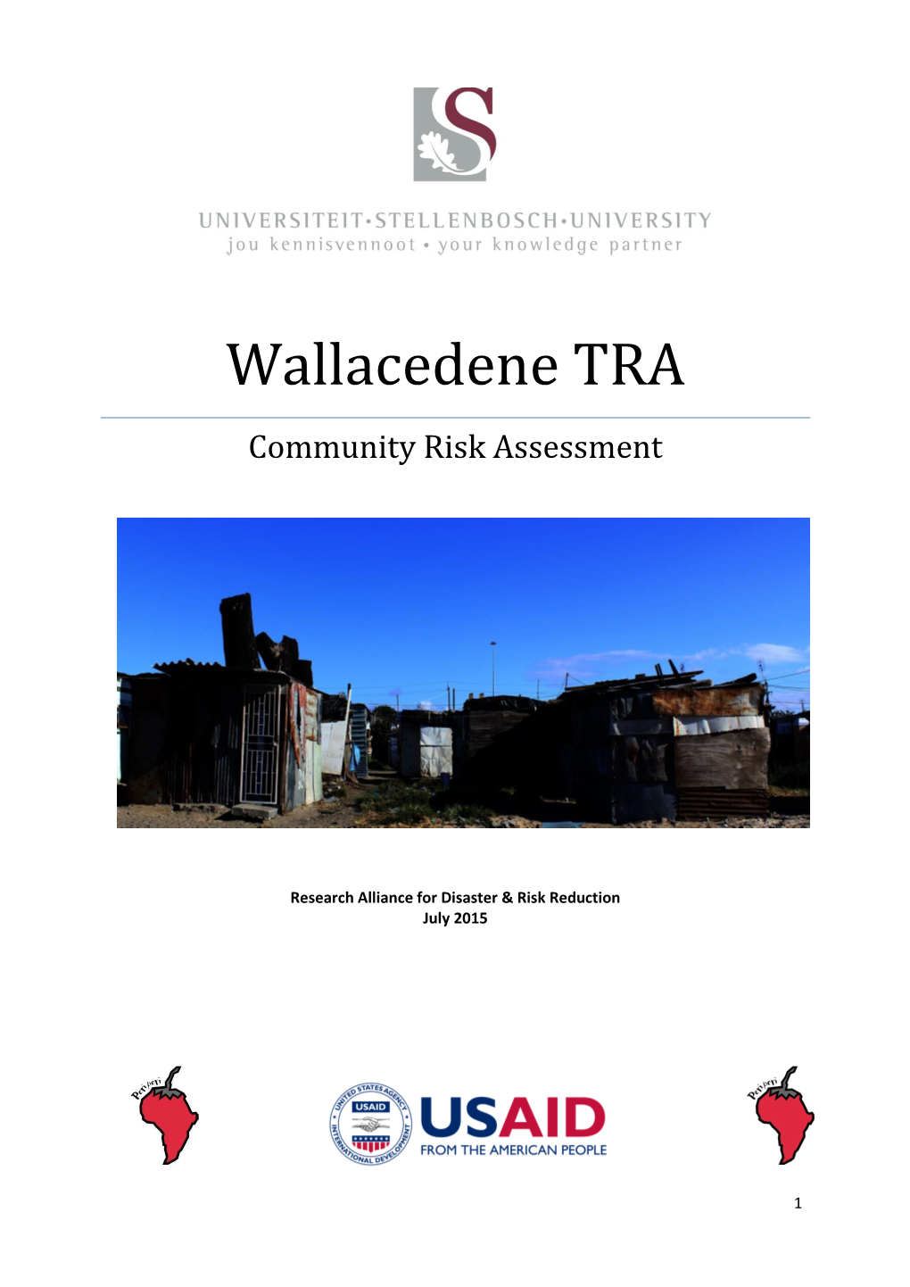 Wallacedene TRA Community Risk Assessment