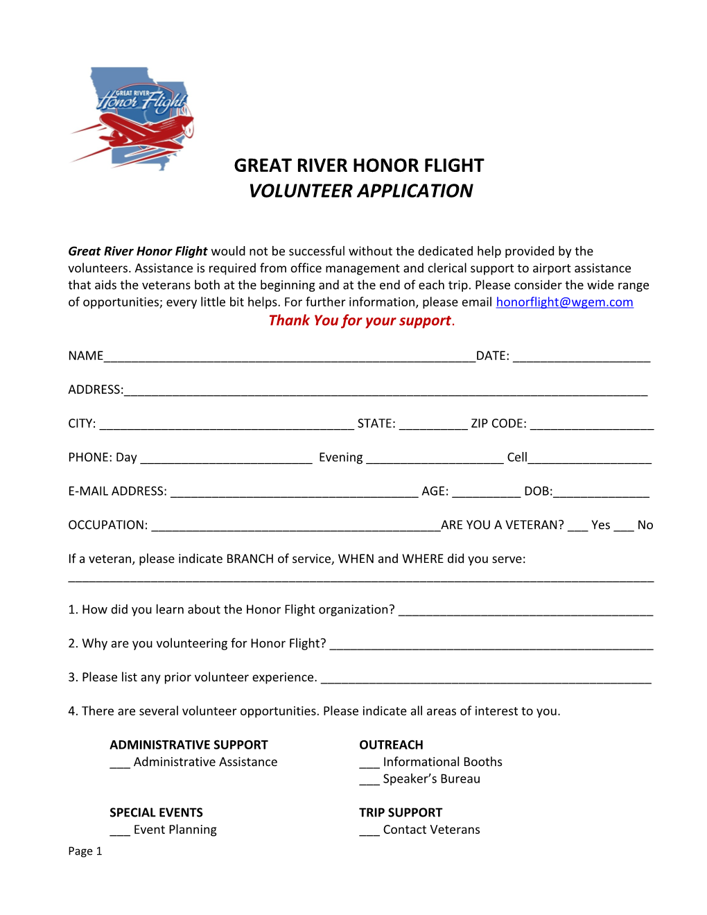 Great River Honor Flight