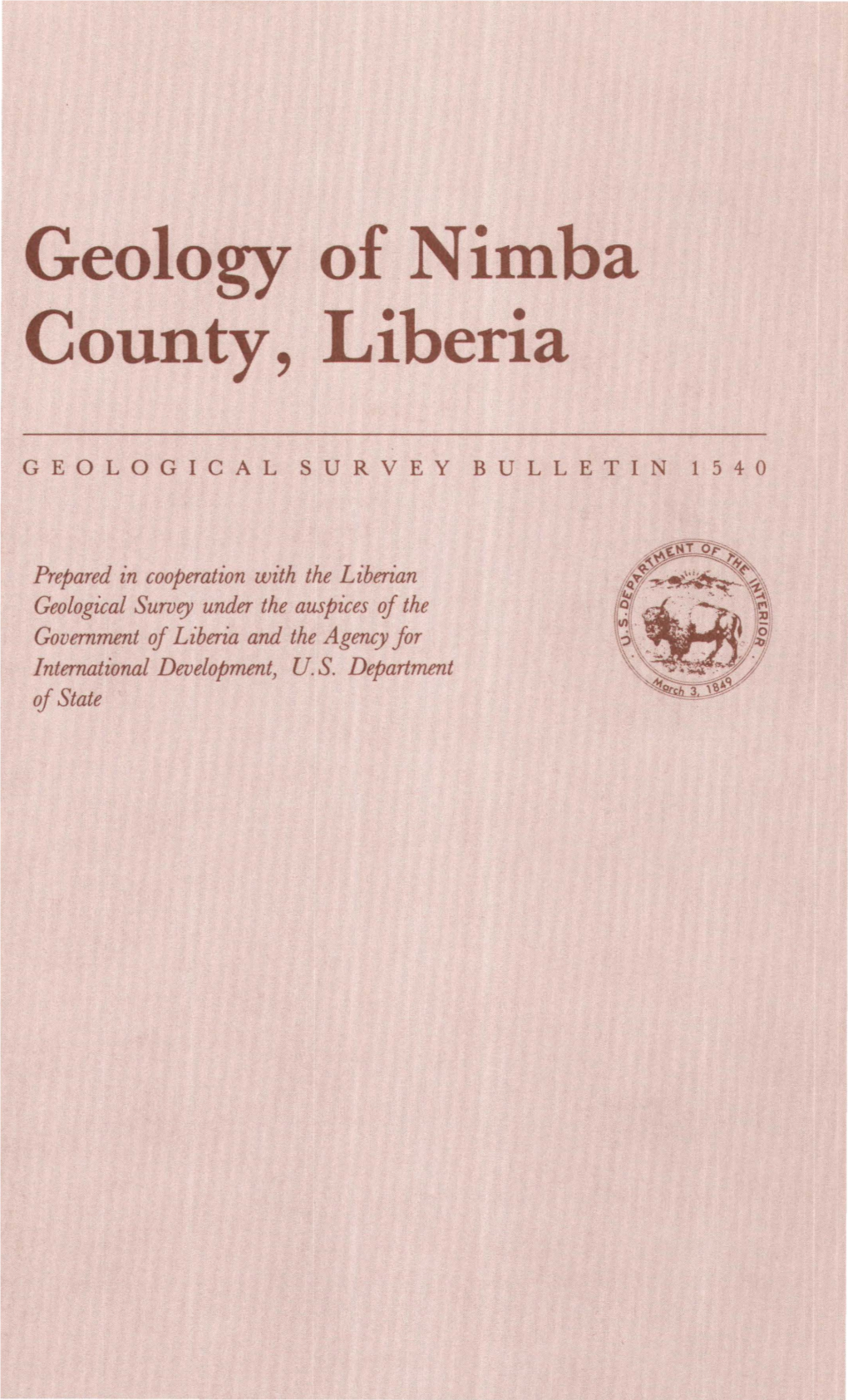 Geology of Nimba County, Liberia