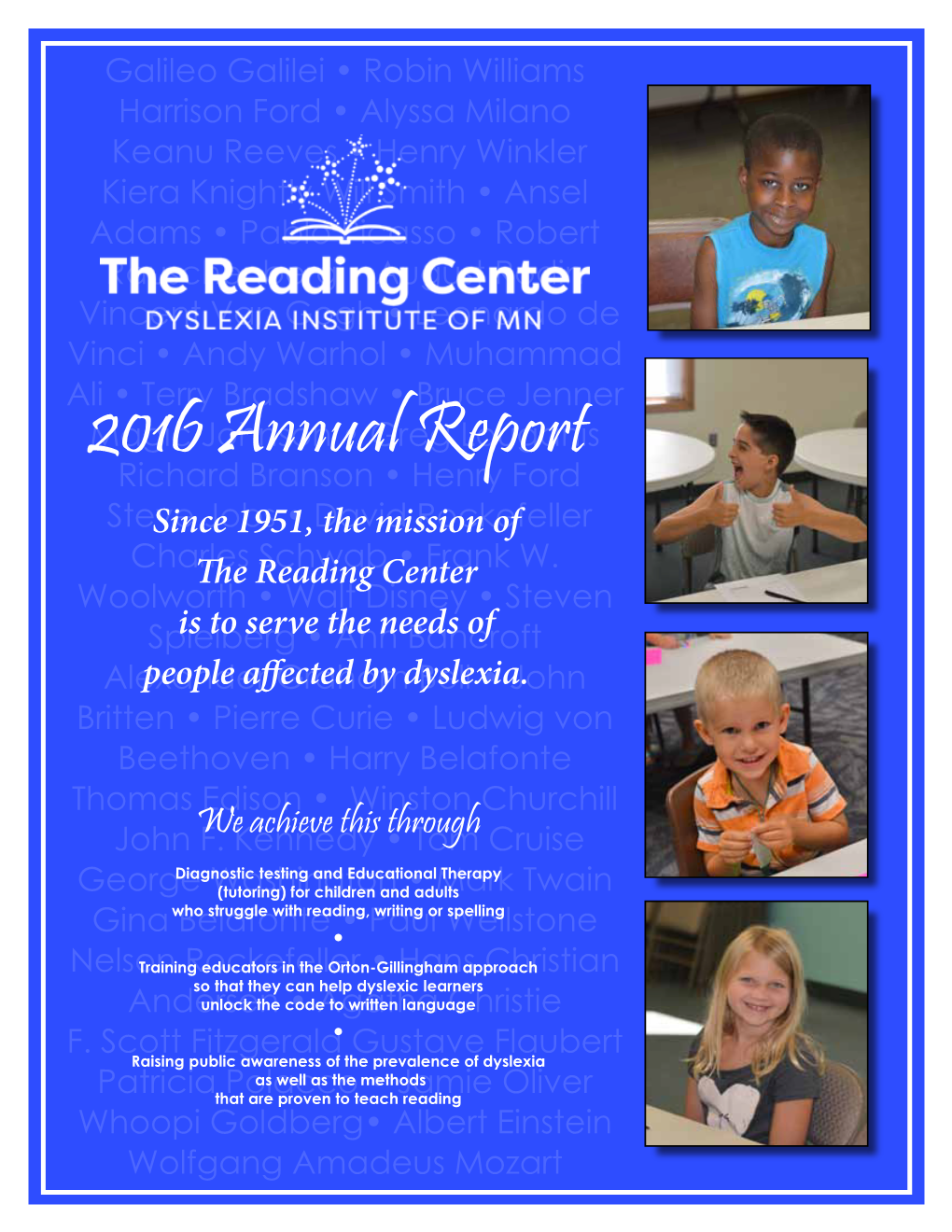 2016 Reading Center Annual Report