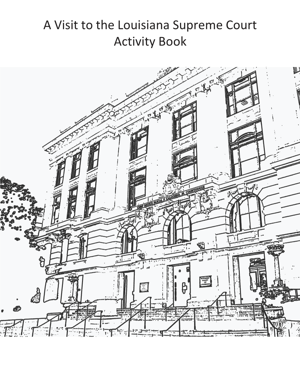 A Visit to the Louisiana Supreme Court Activity Book