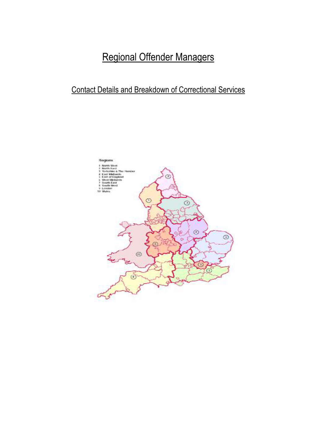 Regional Offender Managers