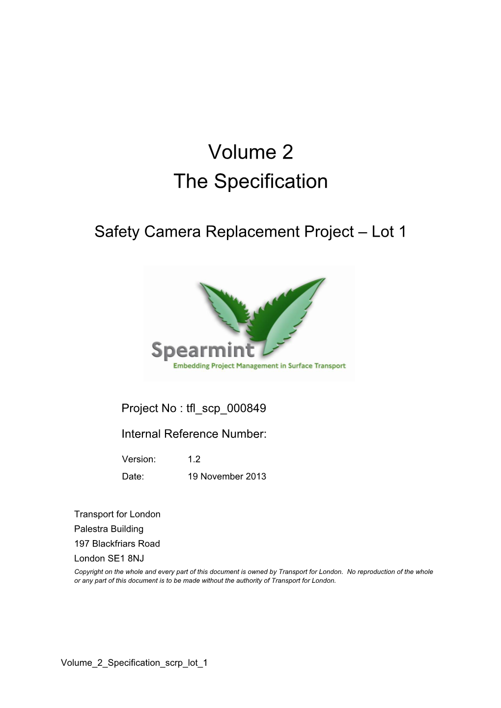 Volume 2 the Specification