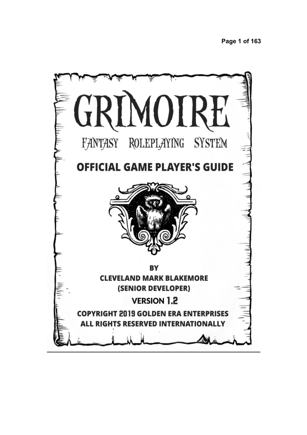 Grimoire Manual Version 1.2