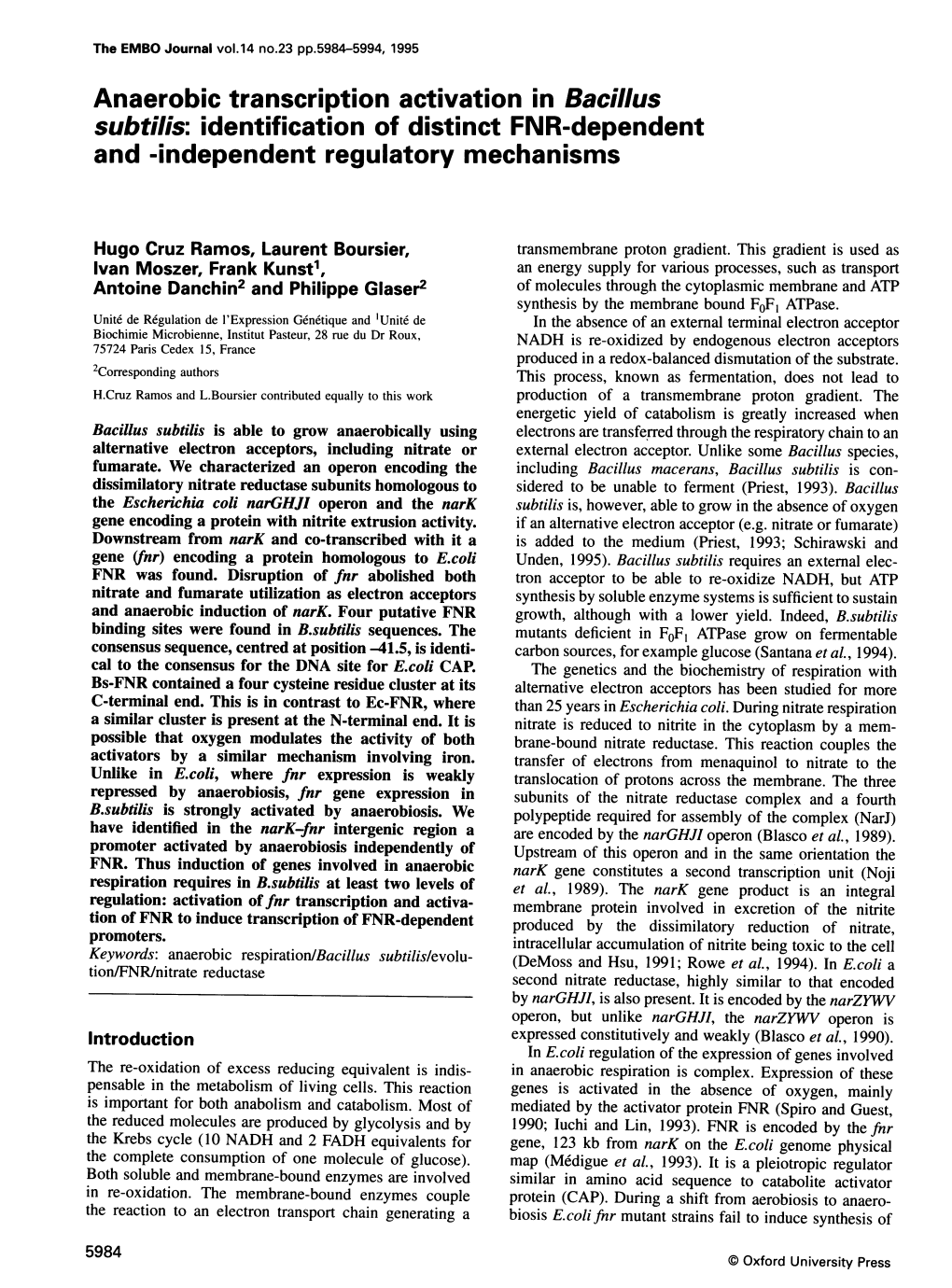 And -Independent Regulatory Mechanisms