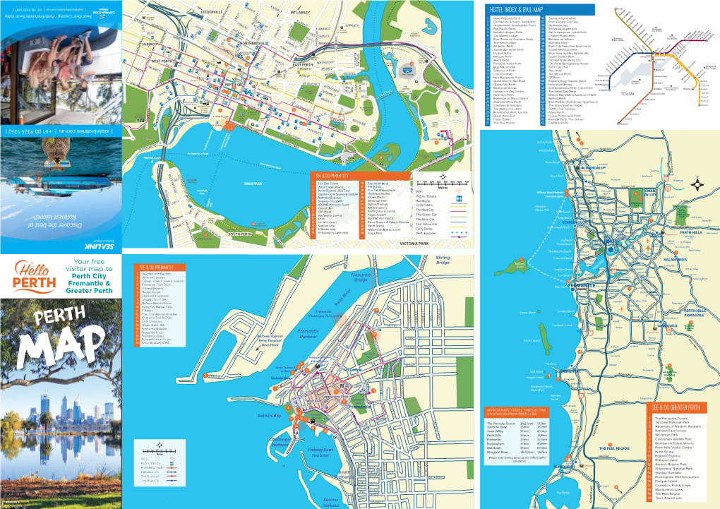 Your Free Visitor Map to Perth City Fremantle & Greater Perth