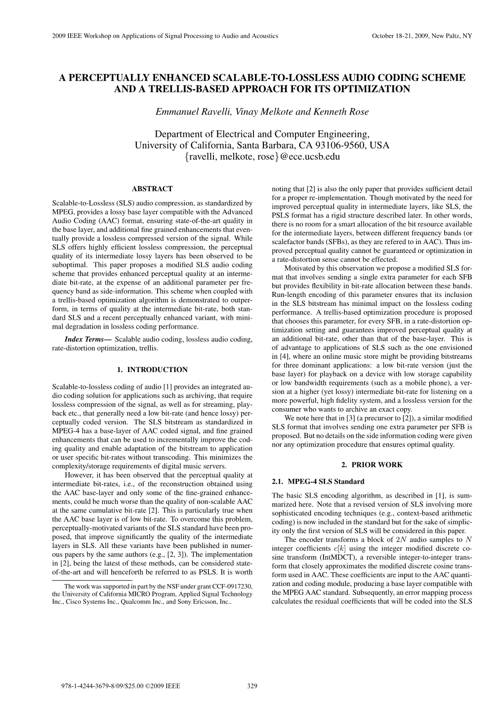 A Perceptually Enhanced Scalable-To-Lossless Audio Coding Scheme and a Trellis-Based Approach for Its Optimization