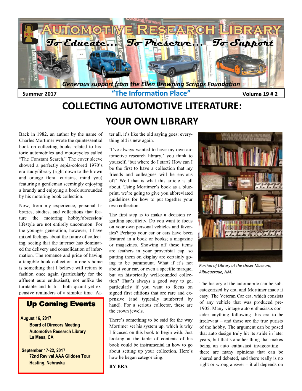 Collecting Automotive Literature: Your Own Library