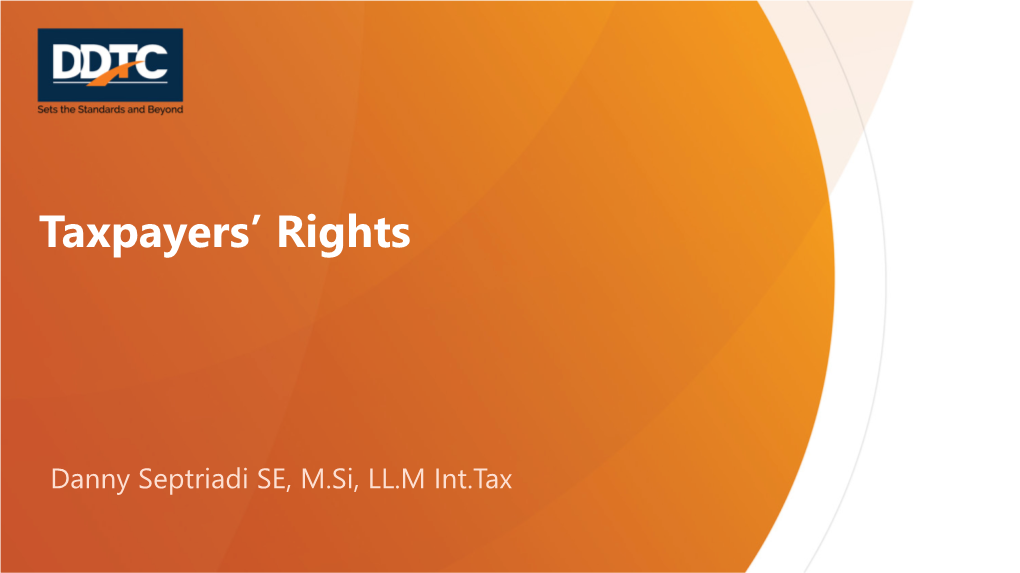 Taxpayers' Rights