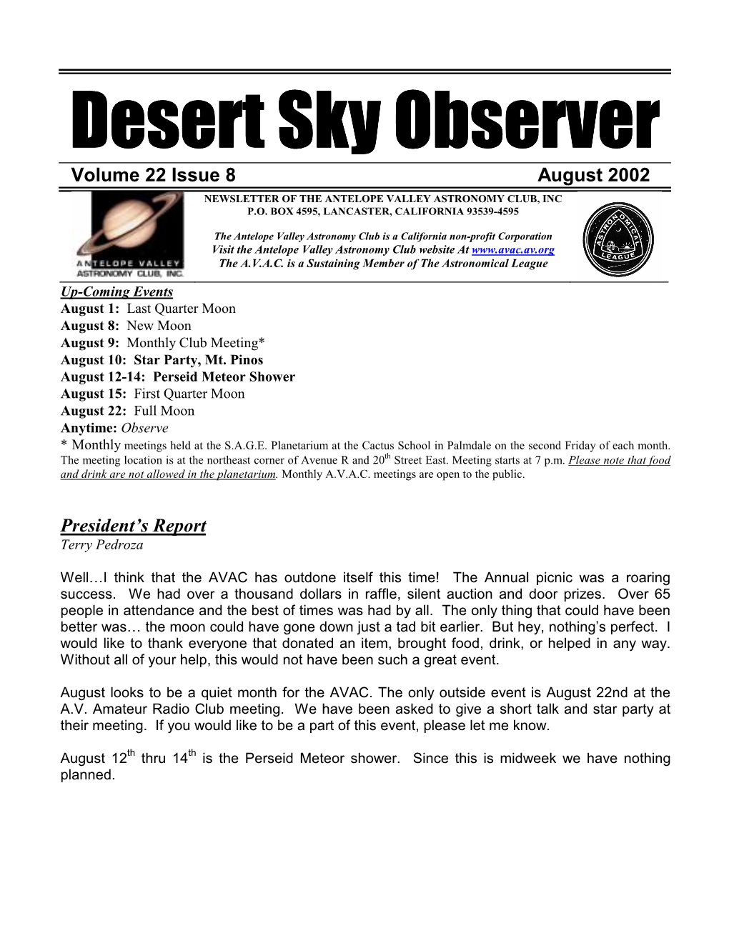 3 Desert Sky Observer * * * * * *
