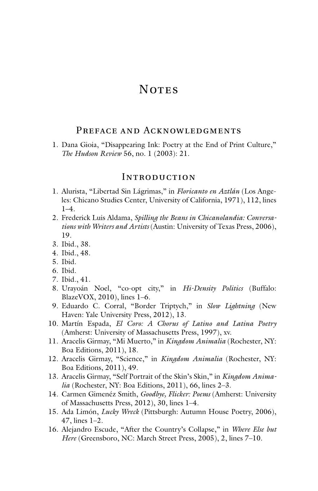 Preface and Acknowledgments Introduction