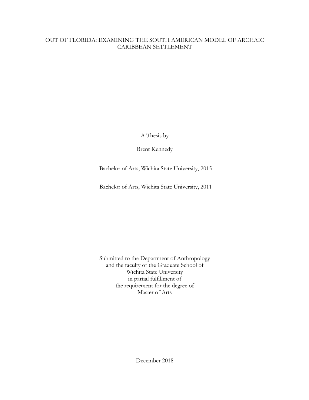 Examining the South American Model of Archaic Caribbean Settlement