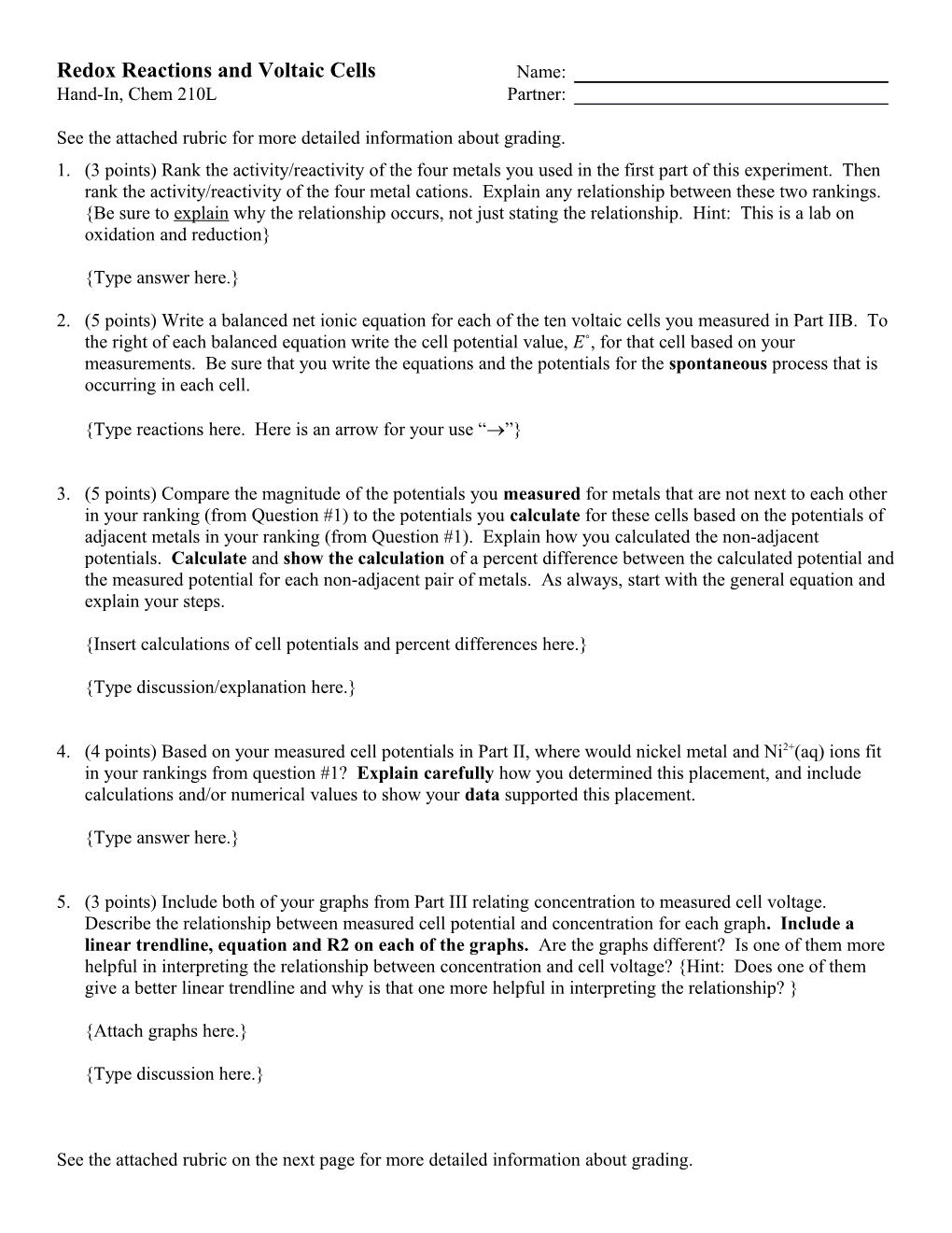 Chemistry 165 Determination of Molar Mass by Freezing Point Depression