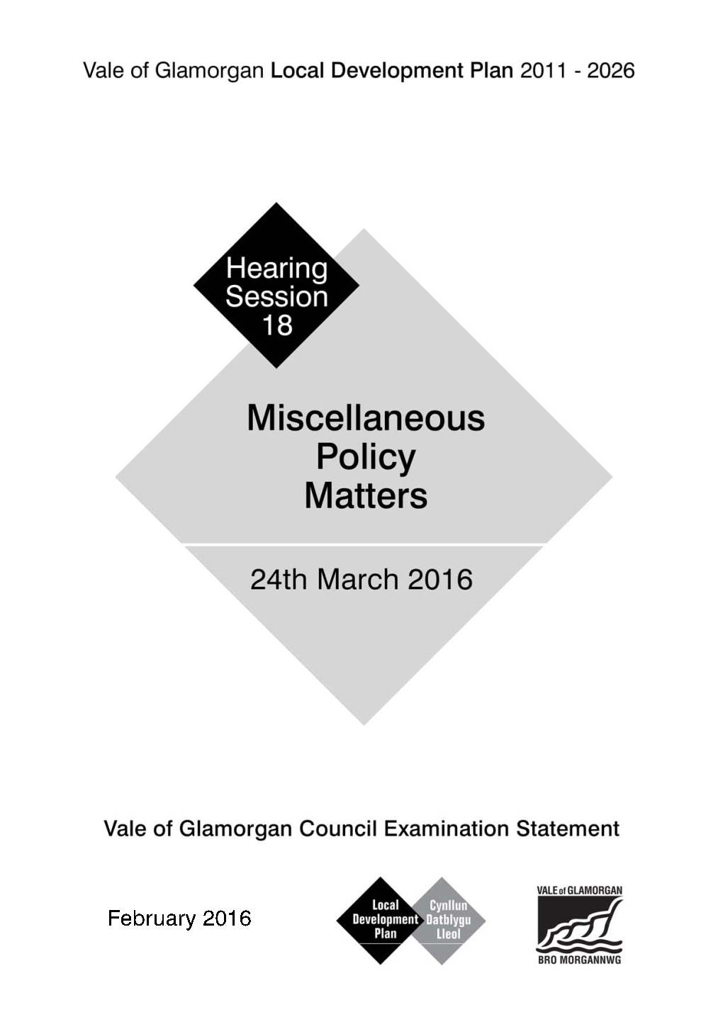 Councils Final Response Hearing Session 18 Miscellaneous Policy Matters