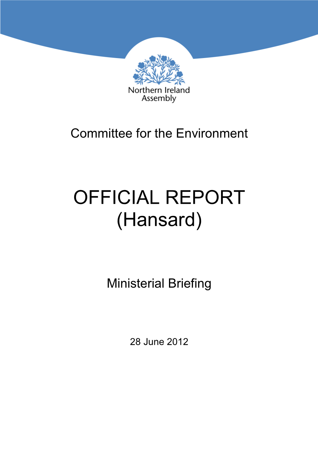 OFFICIAL REPORT (Hansard)