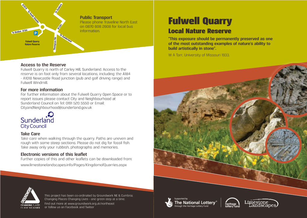 Fulwell Quarry Leaflet