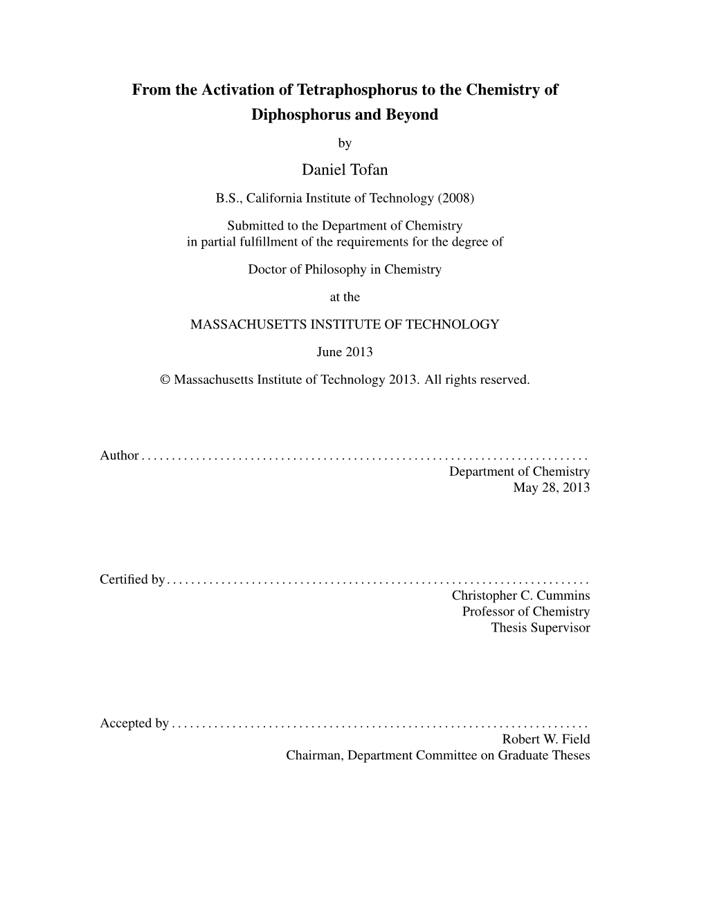 From the Activation of Tetraphosphorus to the Chemistry