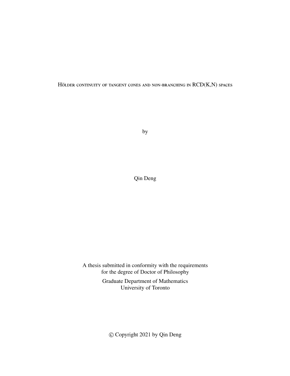 Hölder Continuity of Tangent Cones and Non-Branching in RCD(K,N)