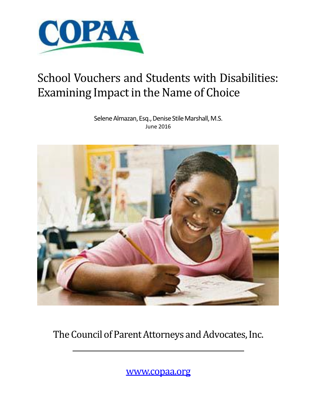 School Vouchers and Students with Disabilities: Examining Impact in the Name of Choice