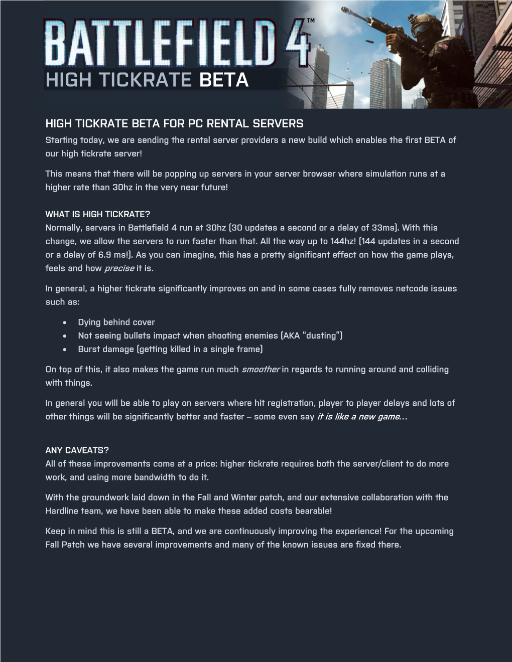 High Tickrate Beta