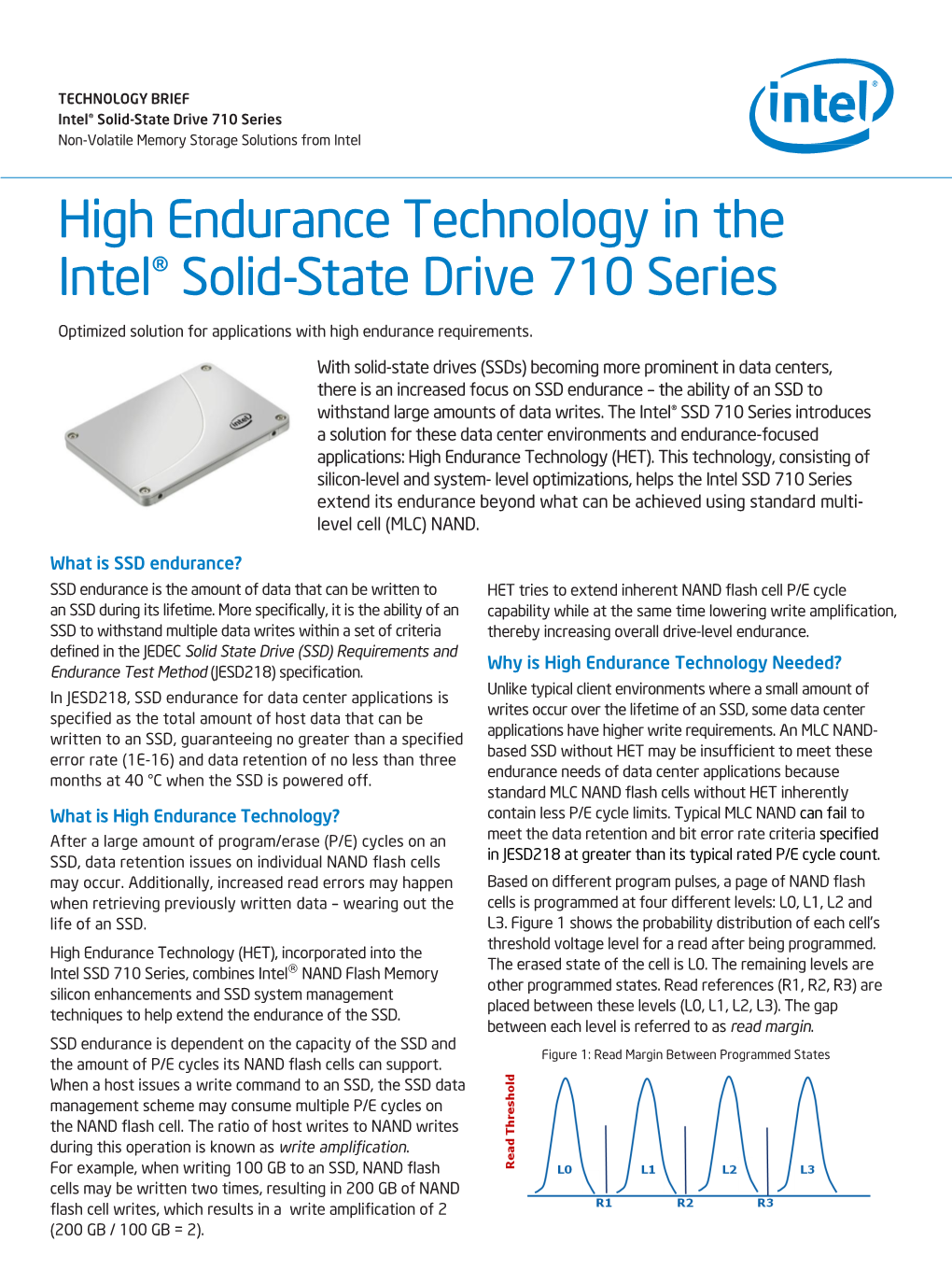 High Endurance Technology in the Intel Solid-State Drive 710 Series