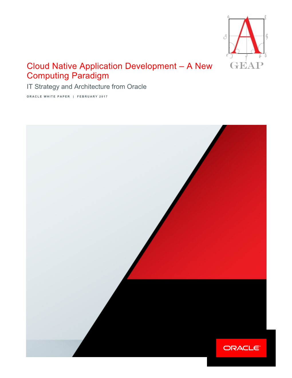 Cloud Native – New Computing Paradigm