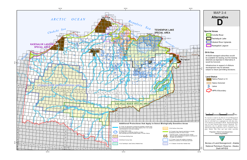 ARCTIC OCEAN Beaufort Sea Alternative MAP