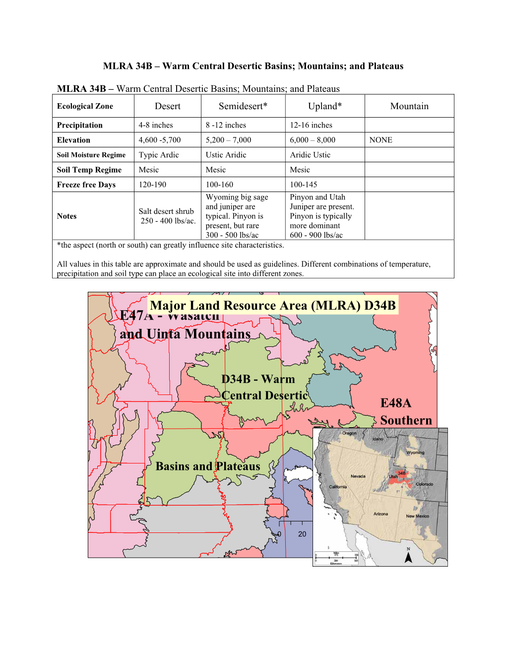 E47A - Wasatch and Uinta Mountains