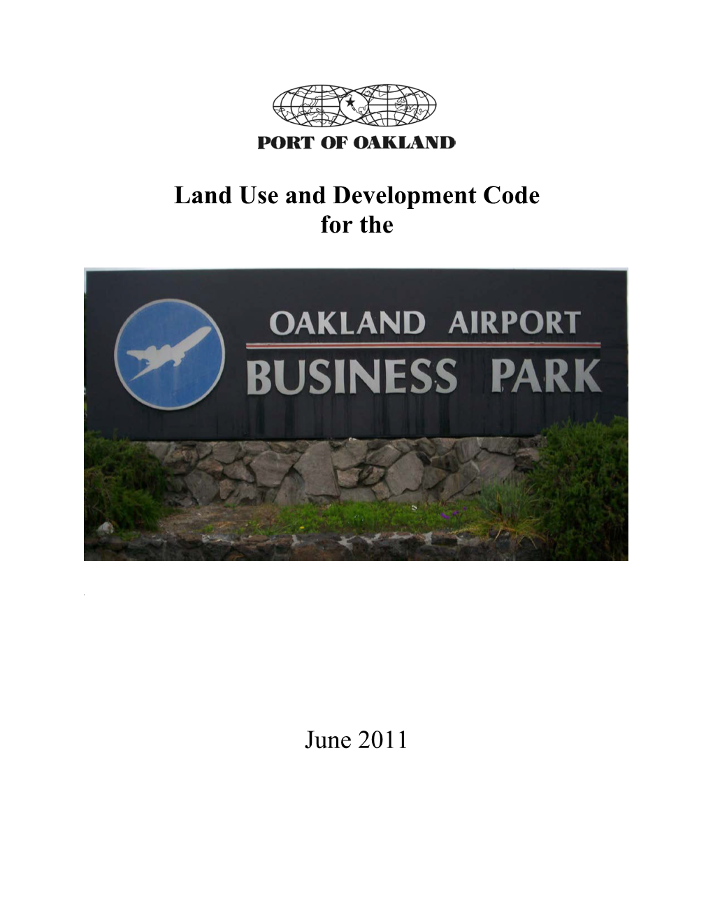 Oakland Airport Business Park Land Use Standards