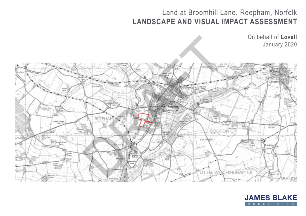 Land at Broomhill Lane, Reepham, Norfolk LANDSCAPE and VISUAL IMPACT ASSESSMENT