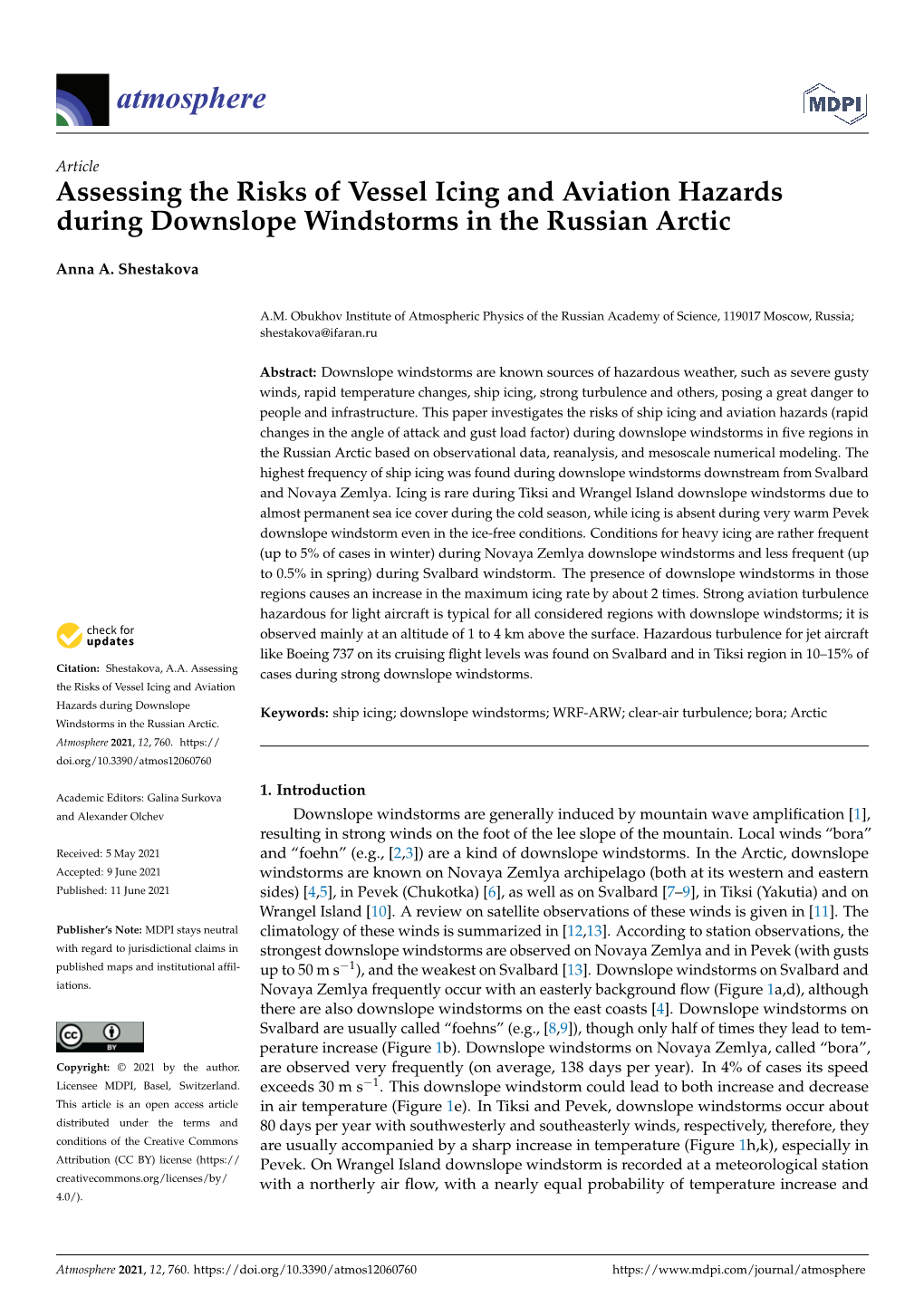 Assessing the Risks of Vessel Icing and Aviation Hazards During Downslope Windstorms in the Russian Arctic