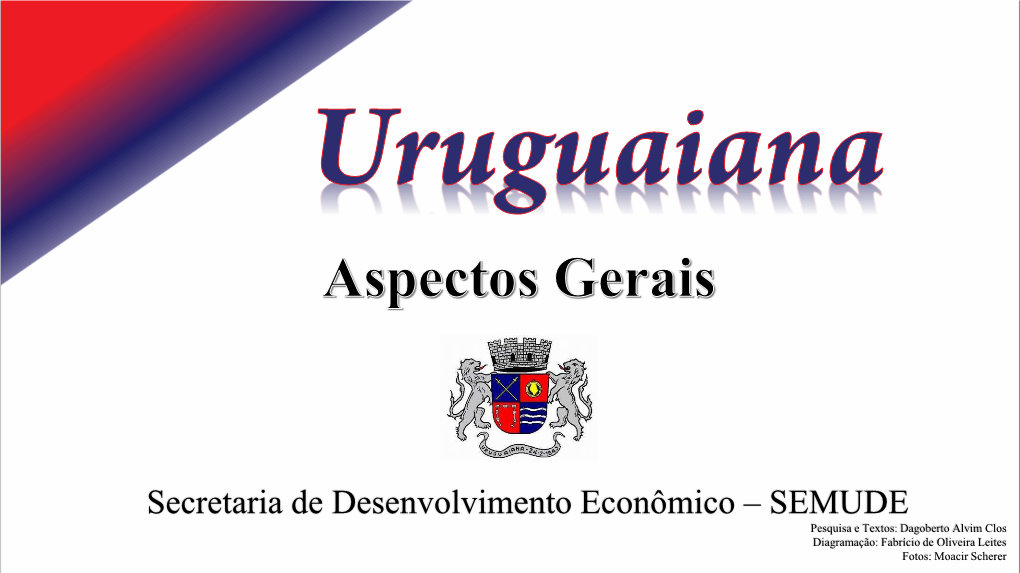 Secretaria De Desenvolvimento Econômico – SEMUDE