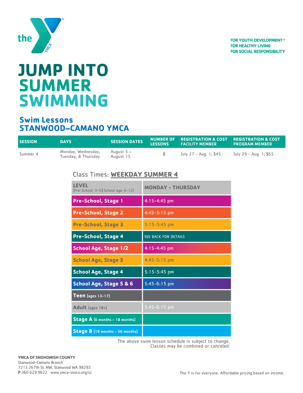 Jump Into Summer Swimming