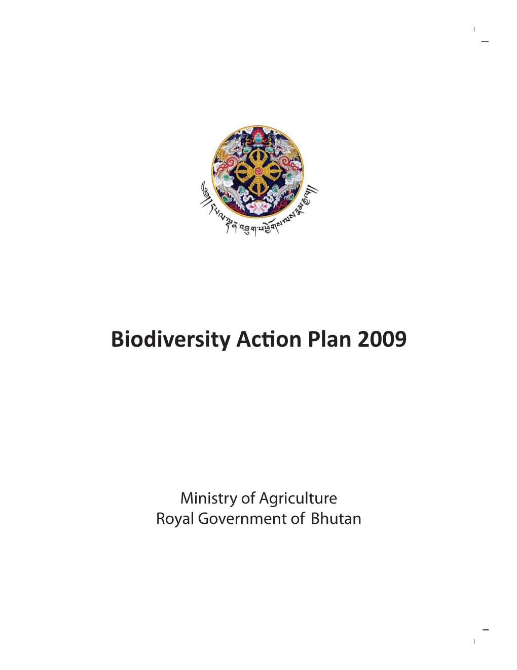 Biodiversity Action Plan 2009