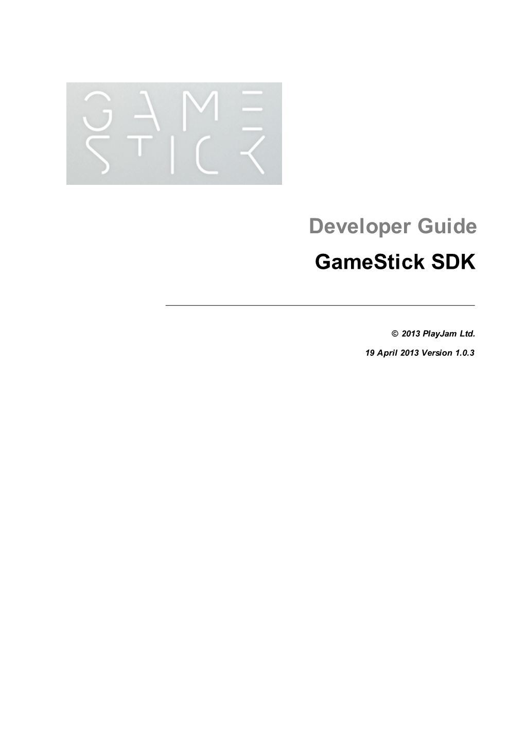 Gamestick SDK