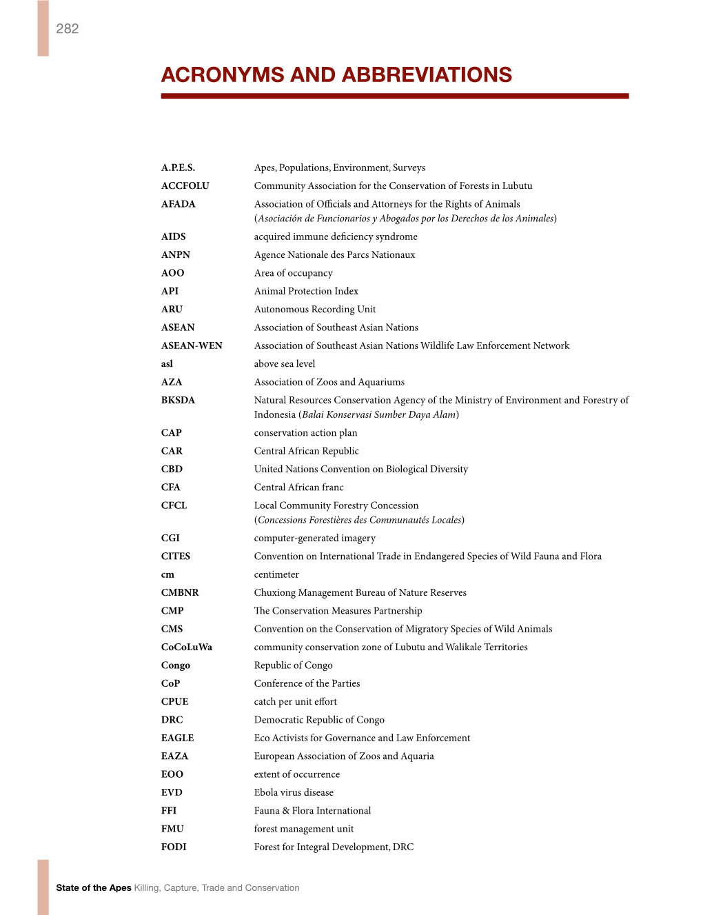 Acronyms and Abbreviations