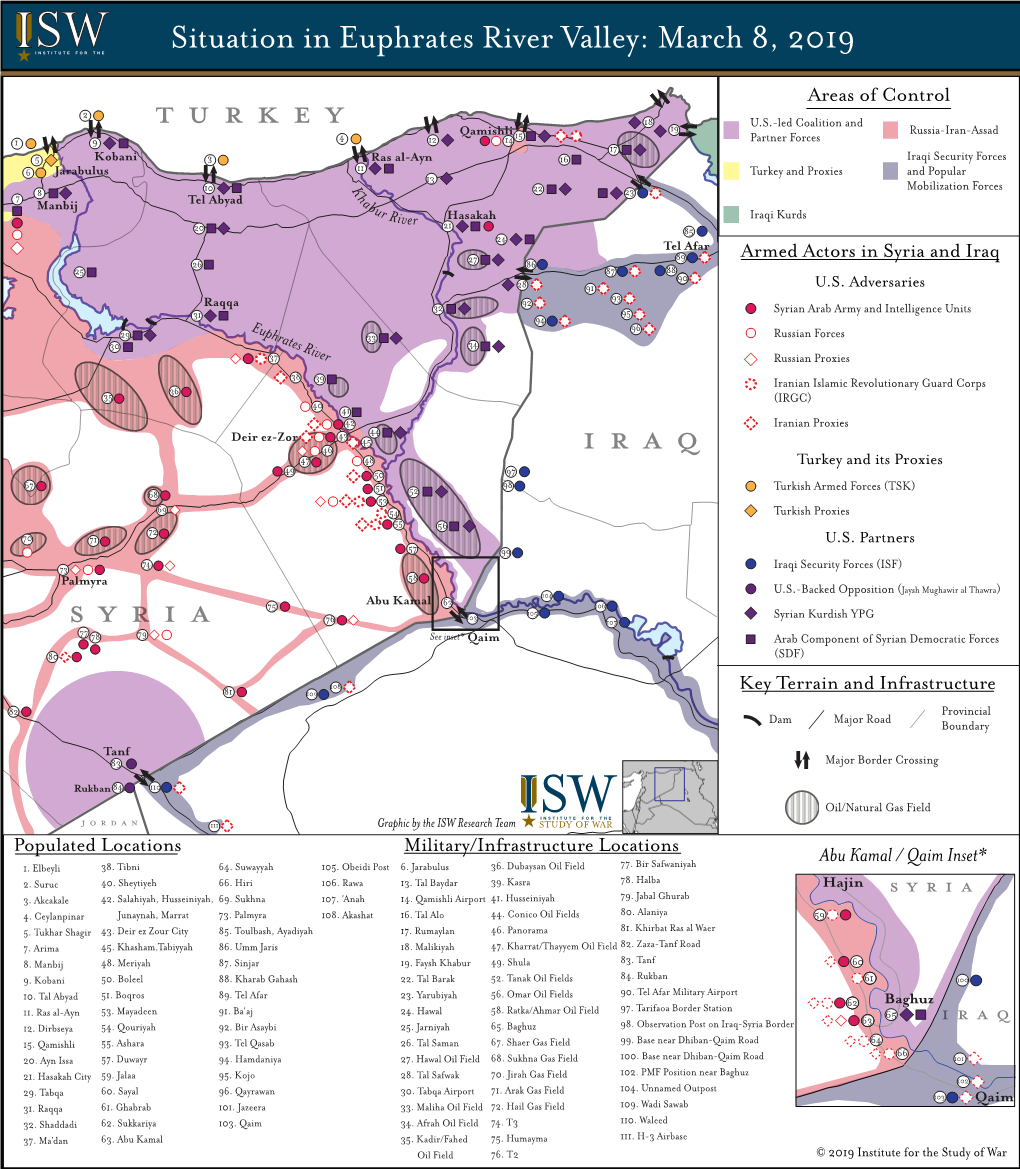 Situation in Euphrates River Valley: March 8, 2019