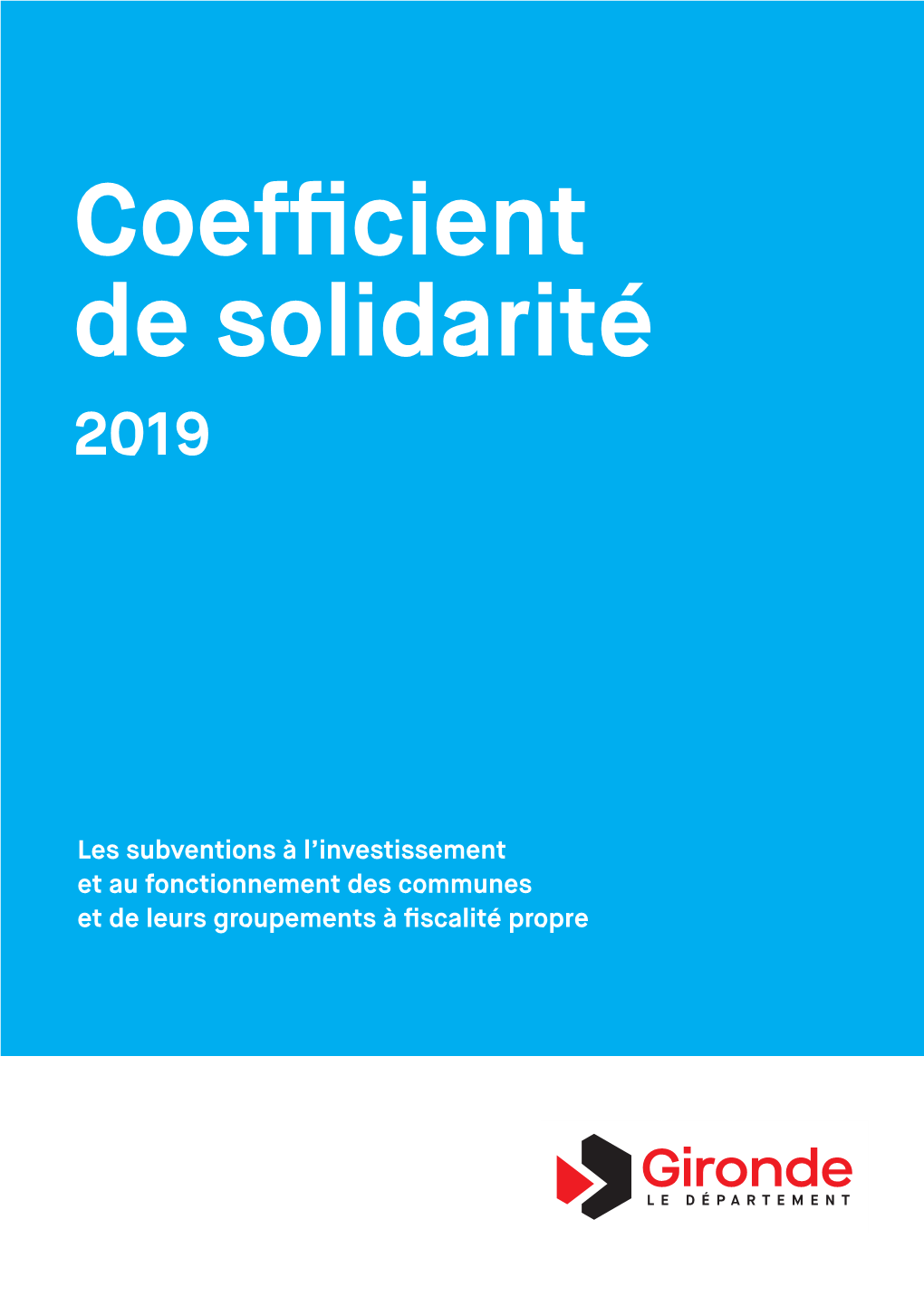 Coefficient De Solidarité 2019