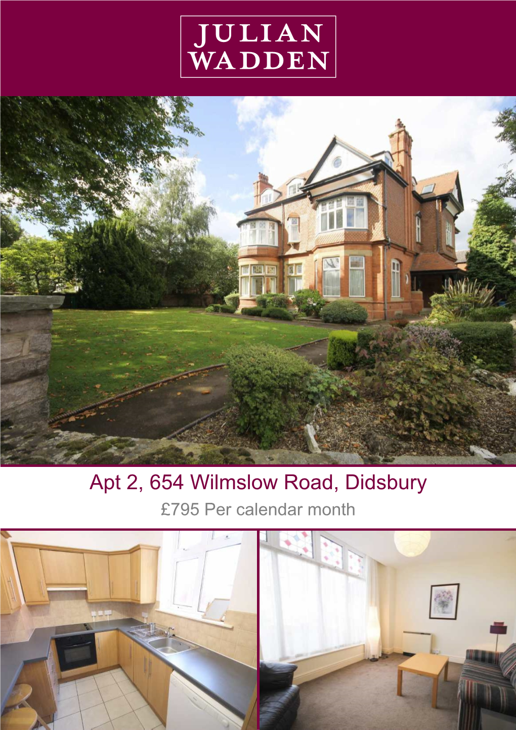 Apt 2, 654 Wilmslow Road, Didsbury £795 Per Calendar Month Apt 2, 654 Wilmslow Road | Didsbury