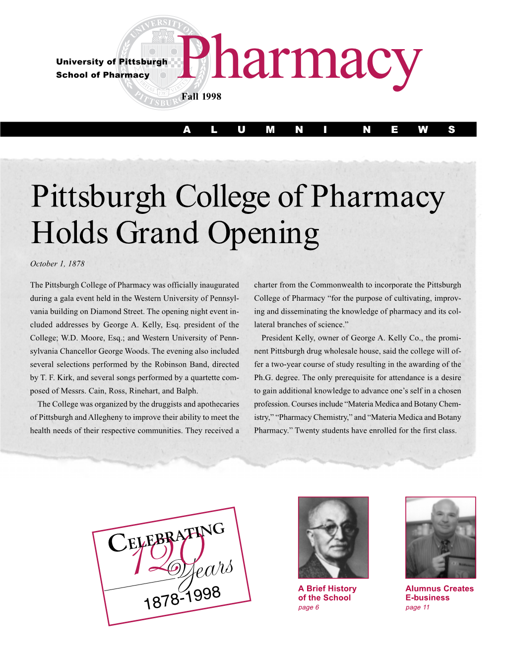 Pharmacy Pharmacy Fall 1998