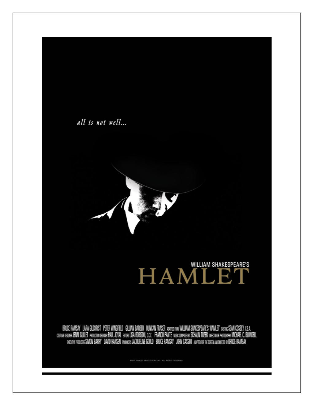BRUCE RAMSAY- Director / “Hamlet”