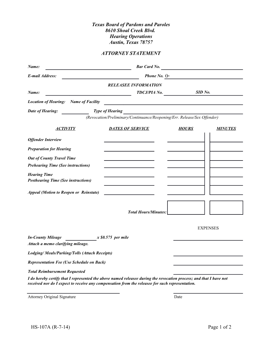 Texas Board of Pardons and Paroles