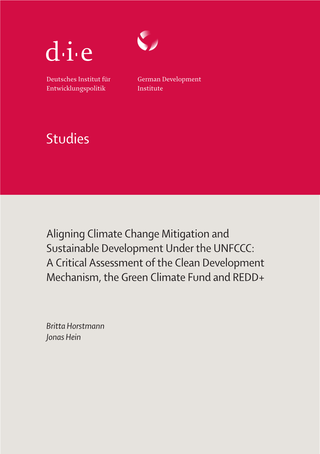 Aligning Climate Change Mitigation and Sustainable Development