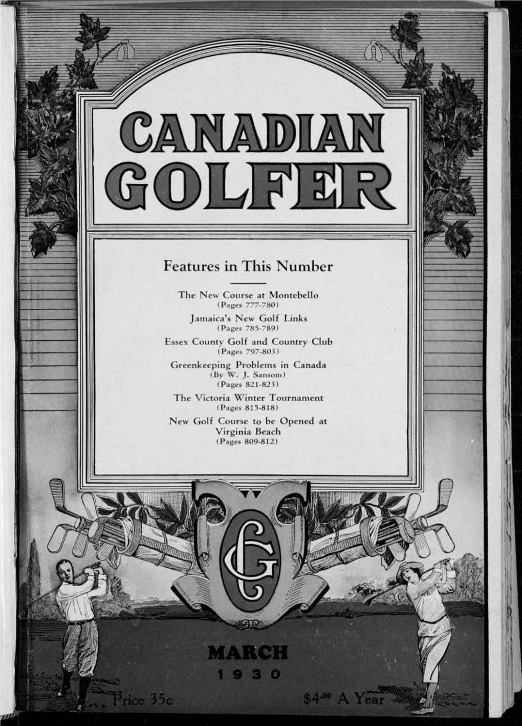 Canadian Golfer, March, 1930