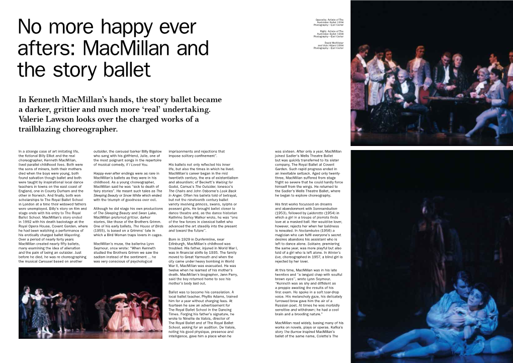 Macmillan and the Story Ballet