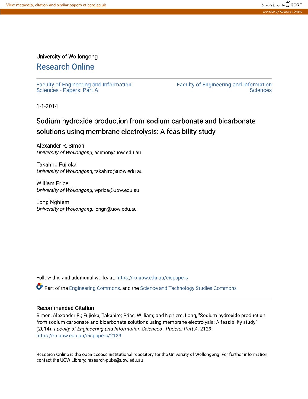 Sodium Hydroxide Production from Sodium Carbonate and Bicarbonate Solutions Using Membrane Electrolysis: a Feasibility Study