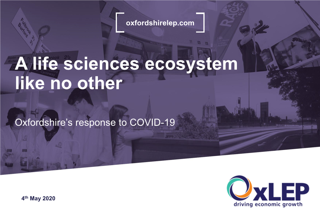 A Life Sciences Ecosystem Like No Other