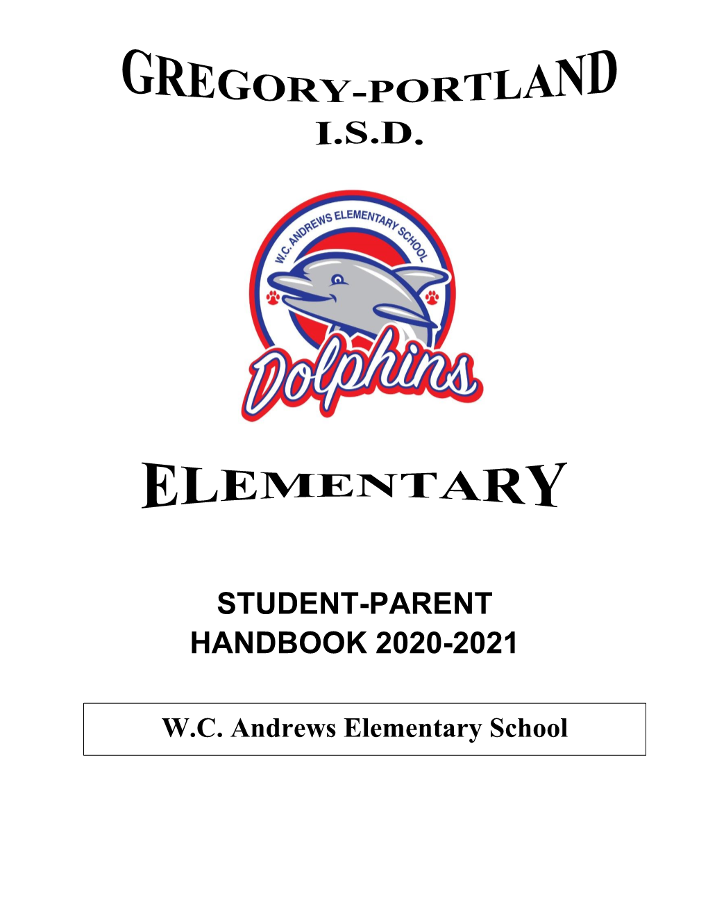Student-Parent Handbook 2020-2021