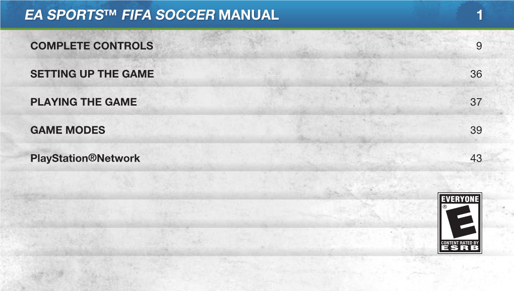 1 Ea Sports™ Fifa Soccer Manual
